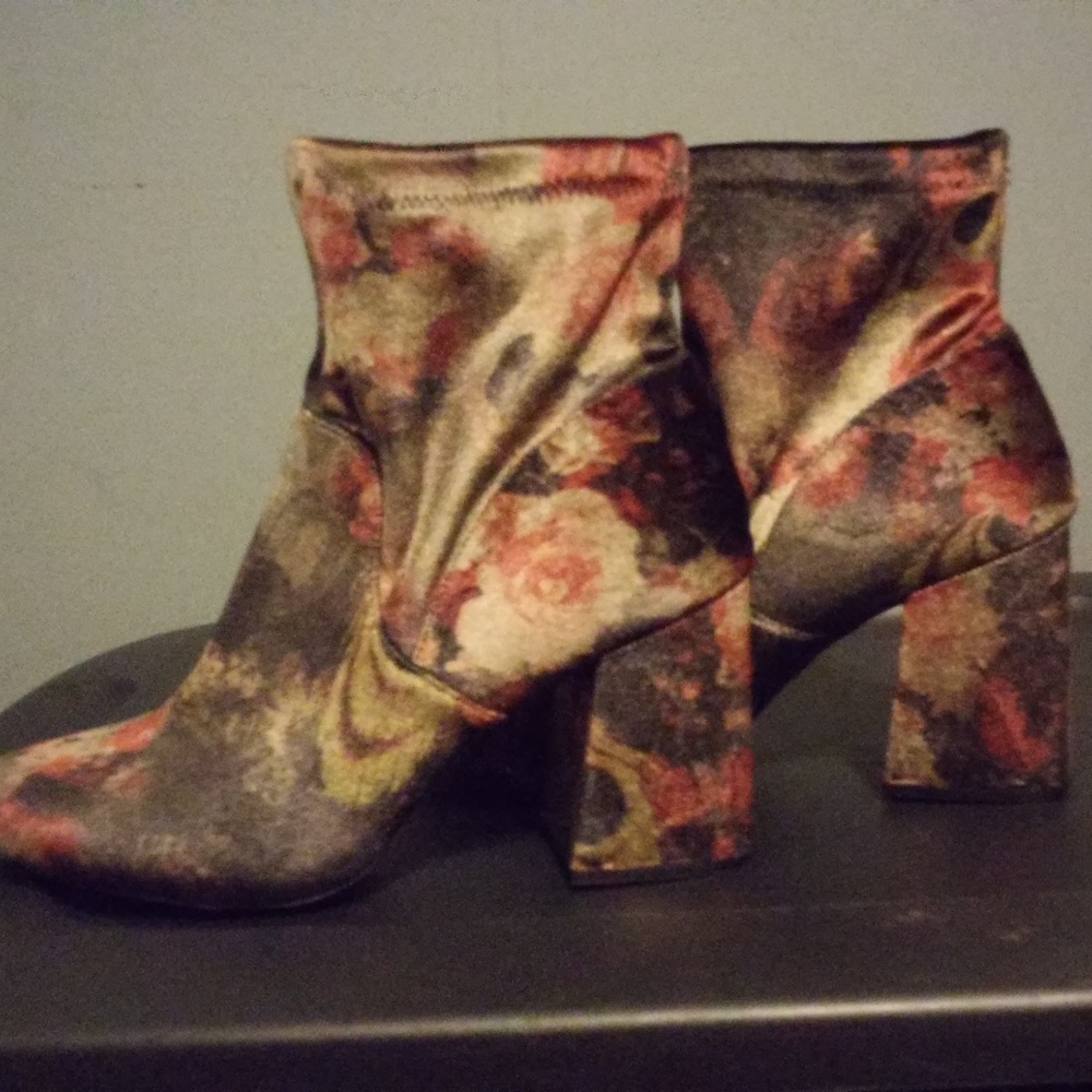 a new day velvet  ankle boots